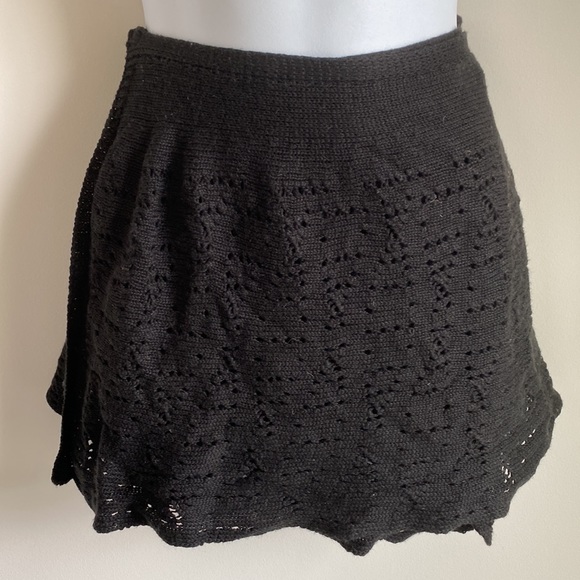 Harmonie Black Eyelet Sweater Wrap Ballet Skirt - Picture 1 of 10